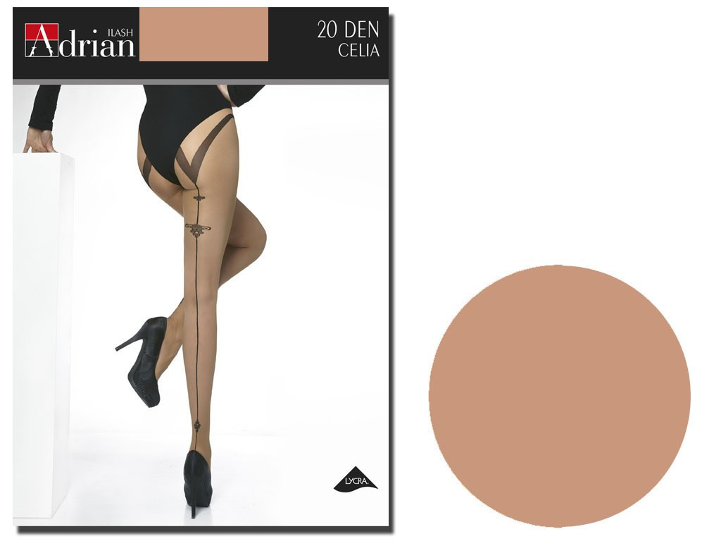 20 collants bas avec couture au dos Celia Adrian - 5