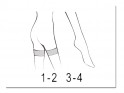 Wedding stockings 20 self-supporting bottoms with stitching - 4