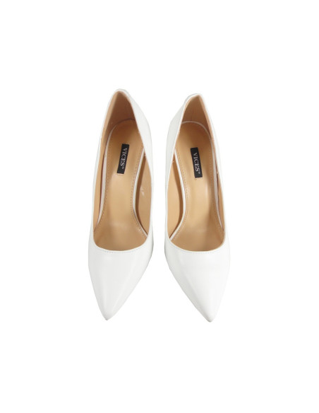 Balti matiniai stiletto vestuviniai bateliai ydos - 4