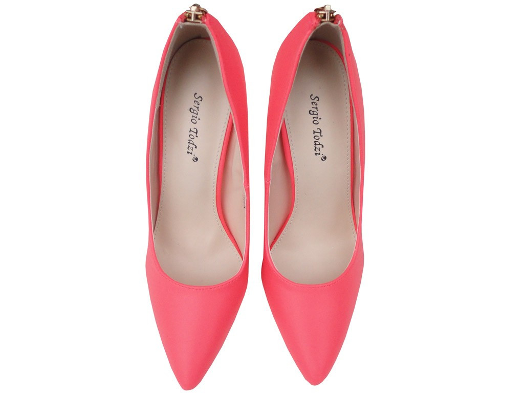 Coral pins shoes matt eco leather - 2