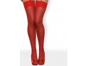 Red smooth stockings for Obsessive belt - 4
