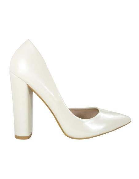 Kāzu stiletto papēži krēms ziloņkaula - 1