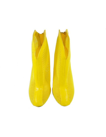 Bottes d'été jaunes à épingles ajourées bottes pour dames - 2