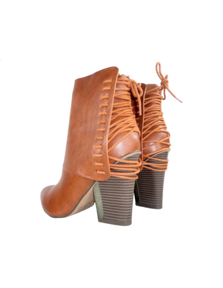 Cizme de culoare maro, precum cizme de cowboy - 4