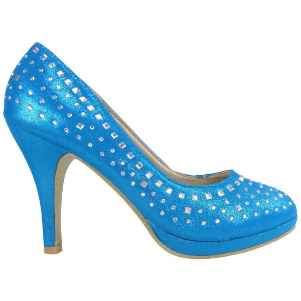 OUTLET BLUE PINS WITH SEQUINS - 1