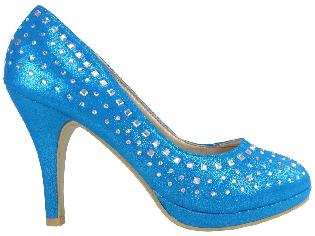 OUTLET BLUE PINS MIT SEQUINS - 1