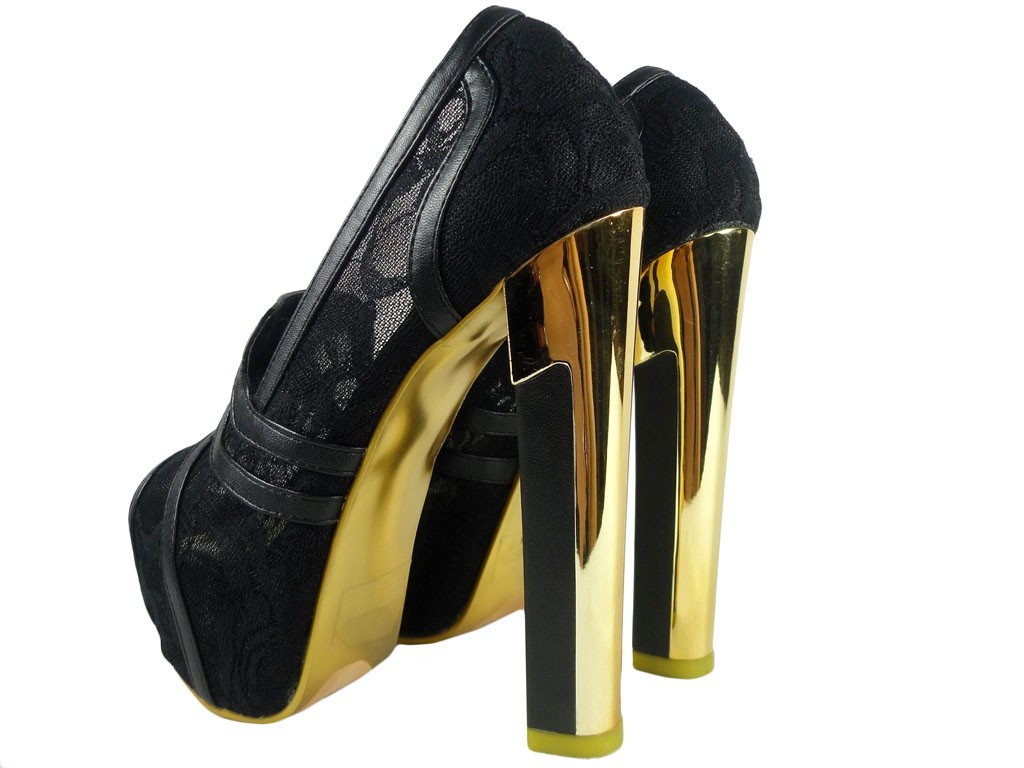 Sieviešu apavi ar stiletto papēdi un platformu - 4