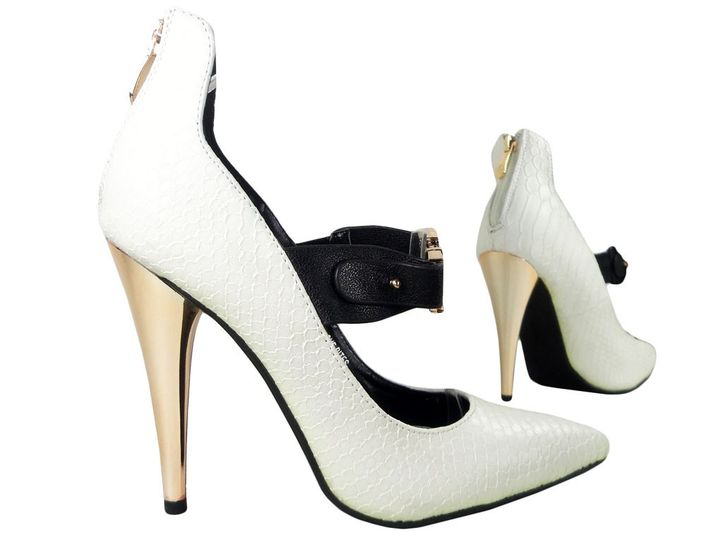 WHITE HEELED PINS - 2