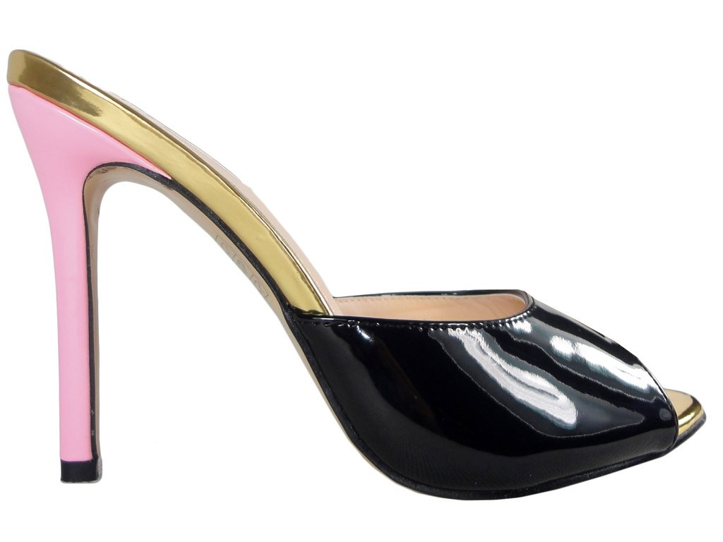 Black pinned shoes shoes - 1