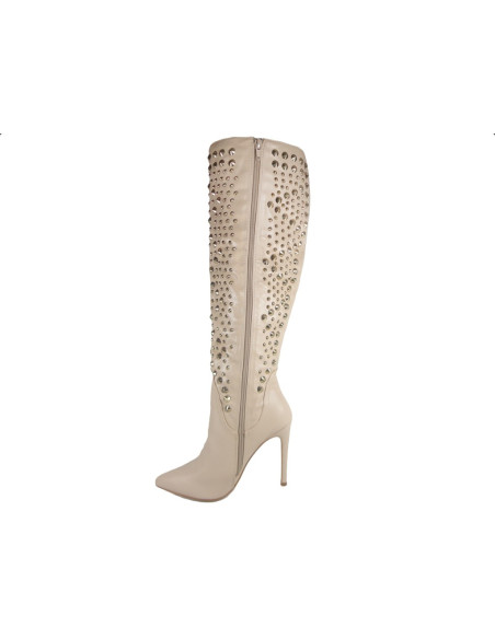 BEIGE NUDE ANKLE BOOTS SE STUD - 2