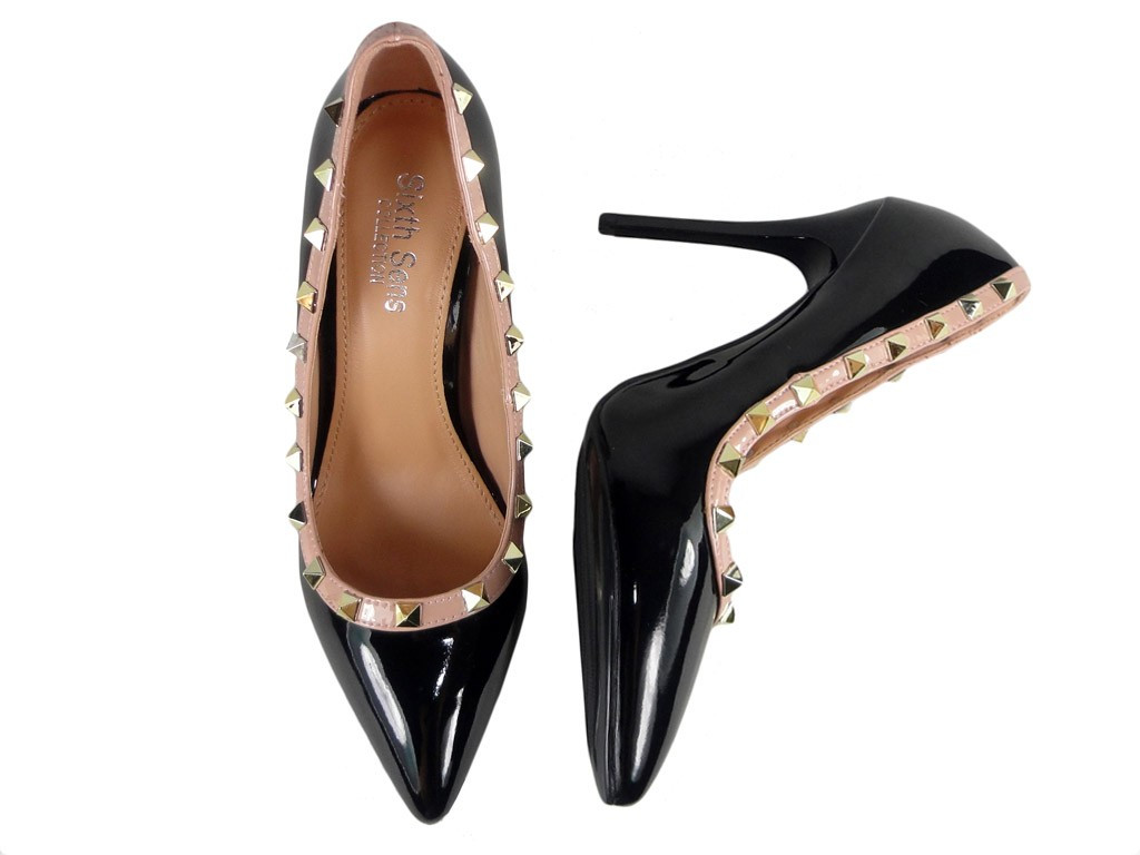 Bottes pour dames à clous noirs - 2