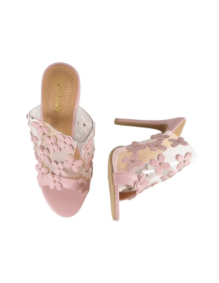Tong rose vif pour dames, transparent - 2
