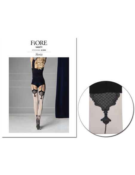 Bas de ceinture avec couture FIore Vanity 20 den - 4