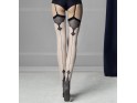 Belt stockings with FIore Vanity stitching 20 den - 2