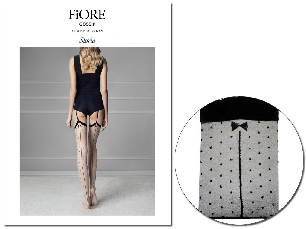 Zeķes ar jostu Fiore polka dots 20 dienas - 4