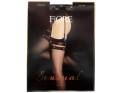 Waistband stockings smooth cuffs in Fiore hearts - 1