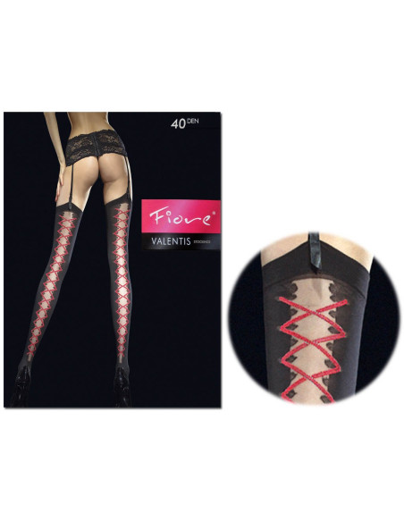 Bas de ceinture en fleur à motif de corset noué - 3