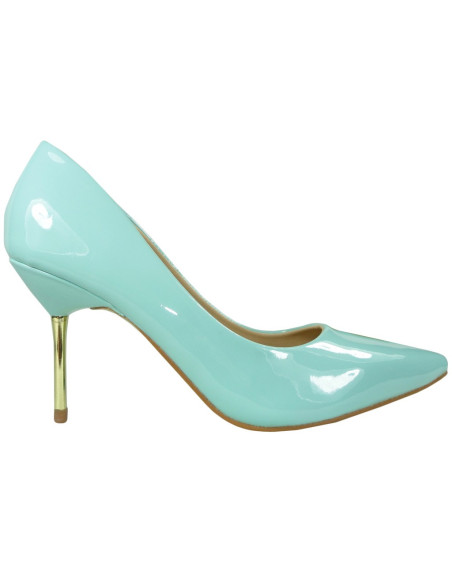 Blaue High Heels Pumps Schuhe - 1