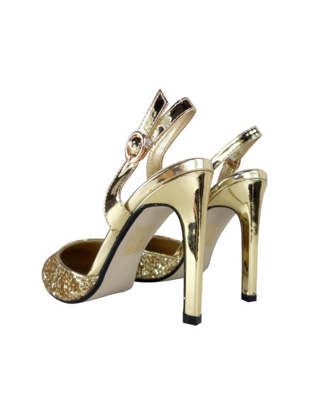 GLITTER GOLDEN HEELS BOTY DÁMSKÉ BOTY - 3