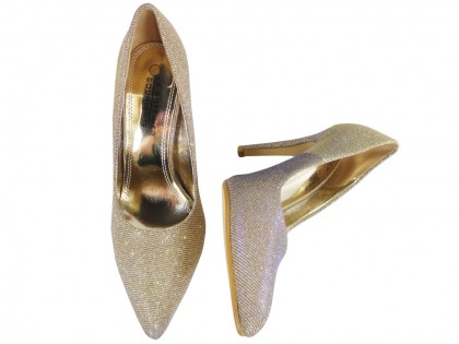 Gold iridescent female shuttle pins - 2