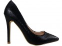 Czarne szpilki klasyczne buty damskie - 1