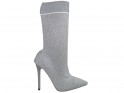 Gray boots pins sports sock style - 1
