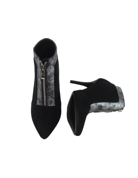 Schwarze Wildlederstiefel Damenschuhe - 2
