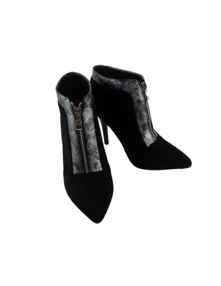 Bottes en daim noir chaussures pour femmes - 5