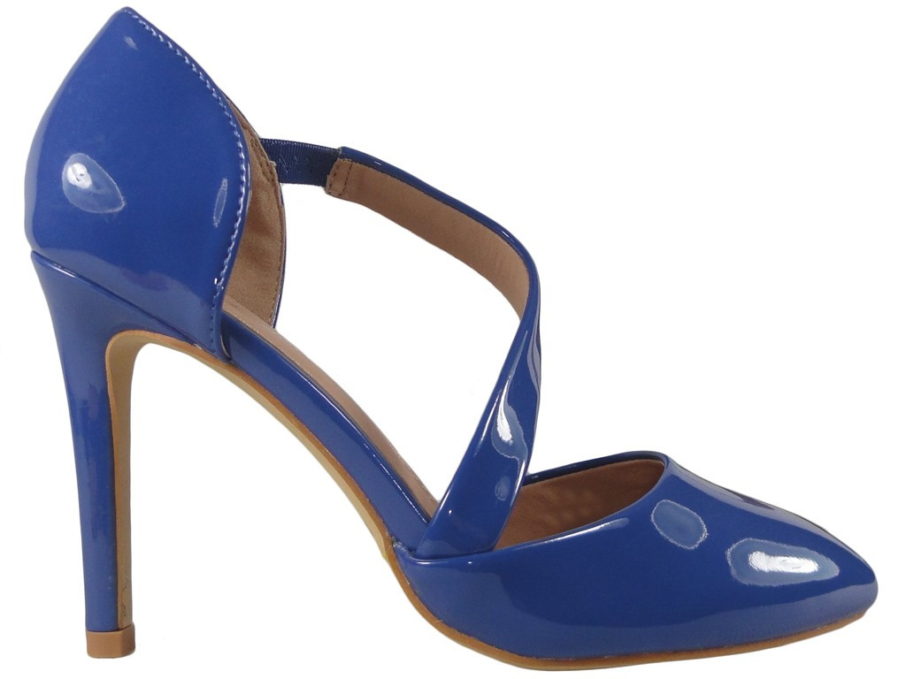 Bottes à épingles en cobalt bleuet avec une encoche - 1