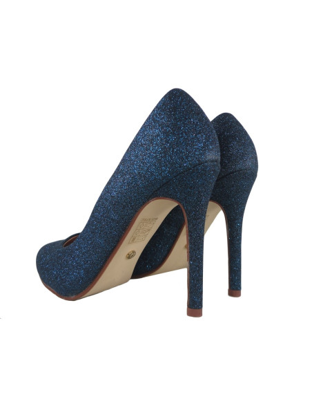 Bottes à paillettes bleu cobalt - 4