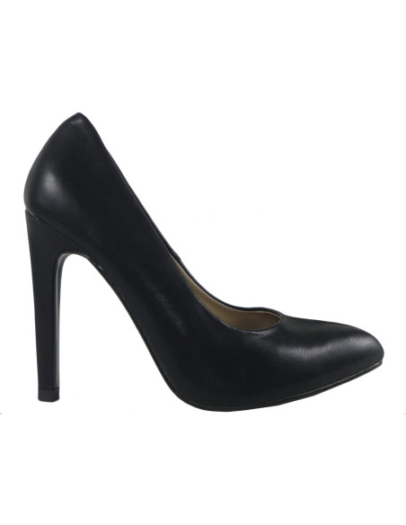 Black matt pins ladies boots eco leather - 1