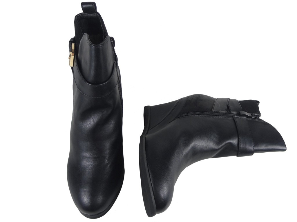 Black boots on eco booths warmed leather - 3