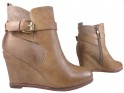 Beige boots on eco-shoes leather - 3