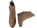 Beige boots on eco-shoes leather - 2