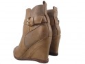 Beige boots on eco-shoes leather - 4