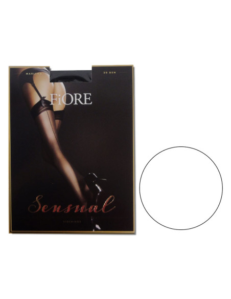 Belt stockings with vertical seam Fiore - 5