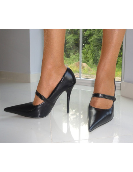 BUTY SZPILKI KLASYCZNE WYSOKIE CZARNE