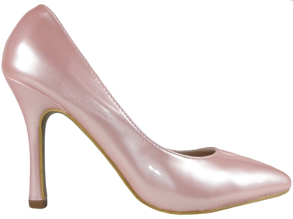 Pale pink pearl pins lacquered - 1