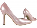 Pale pink pearl pins lacquered - 3