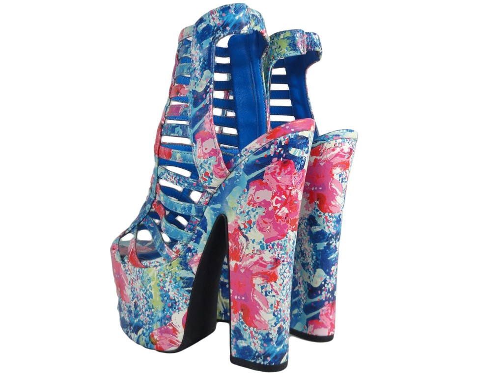 BUTY NA SŁUPKU SANDAŁY NA PLATFORMIE SEXY