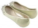 Balerinák szegecsekkel lapos balerinos cipők - 5