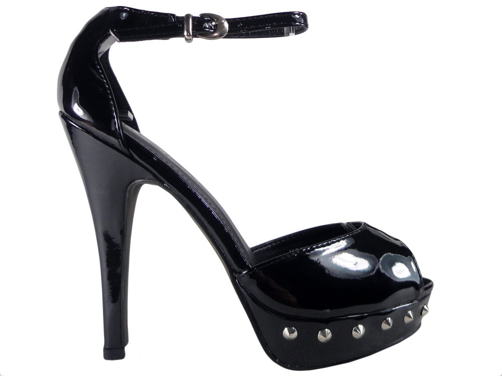 High Heels Sandalen mit Knöchelriemen - 1