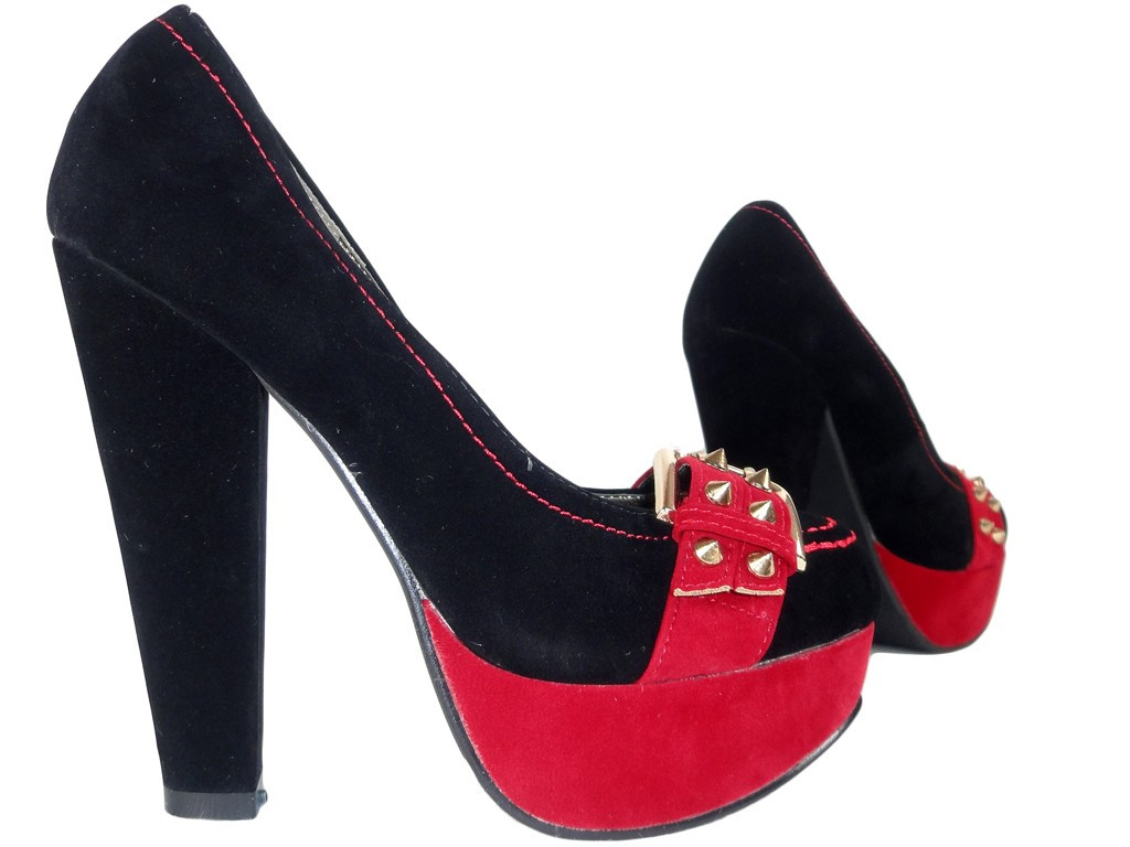 Black suede boots shuttle on the pole - 3