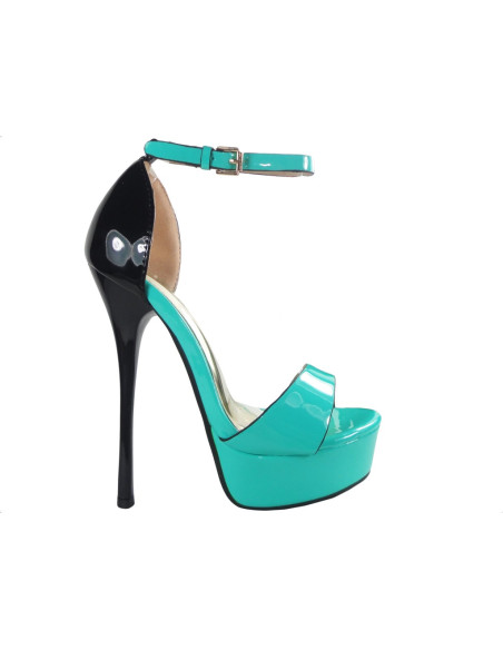 Pins high sandals with ankle strap  - 1