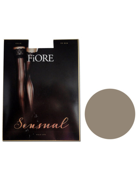 Self-supporting stockings with beautiful Fiore lace stitching - 5
