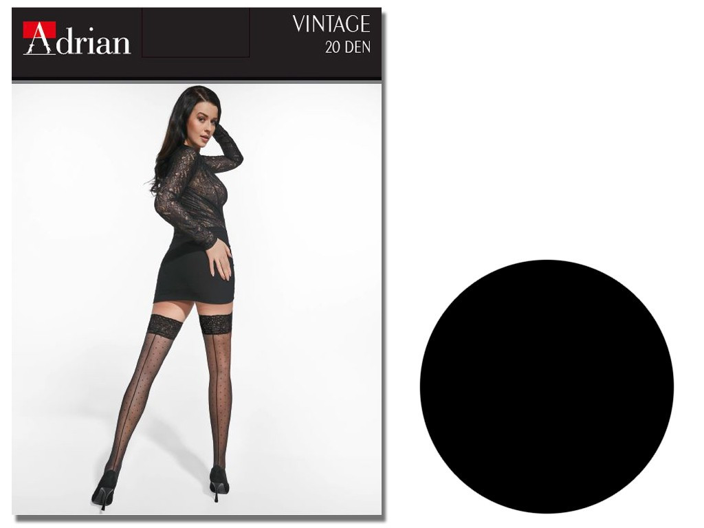 Bas 20DEN avec couture Vintage - 3