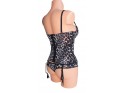 CORSET PANTERKA SET NEGRU KATRINA - 3