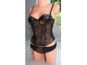 CORSET SET OF LINGERIE BLACK GOLD - 2