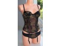 CORSET SET OF LINGERIE BLACK GOLD - 3