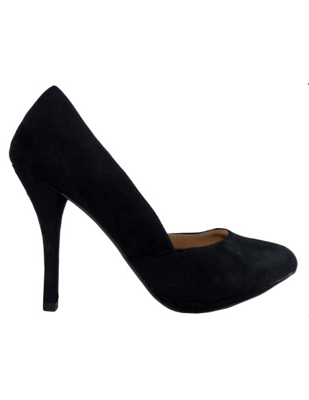 Black suede pins ladies' boots  - 1